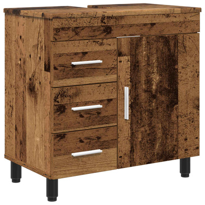 Mobiletto da bagno Legno antico 60 x 35 x 60 cm | homemem39