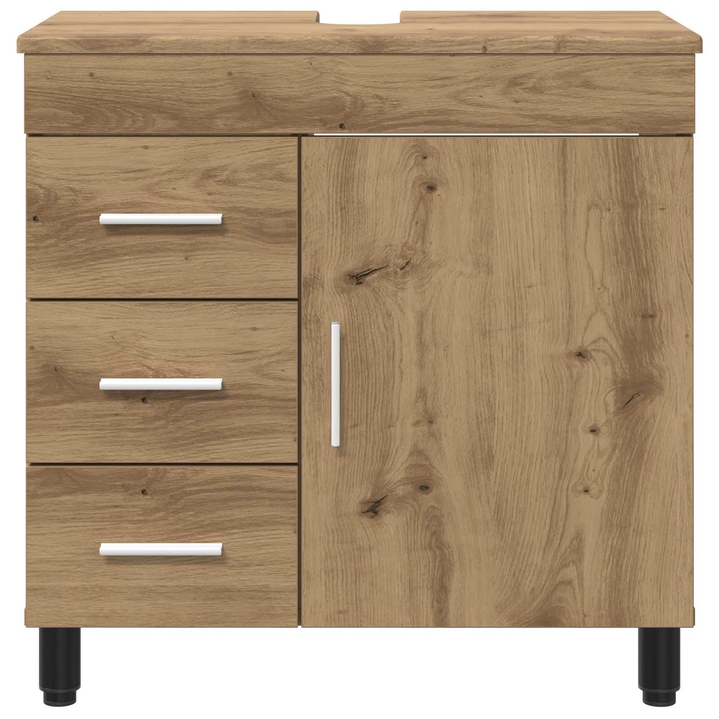 Mobiletto da bagno Rovere Artigianale 60 x 35 x 60 cm