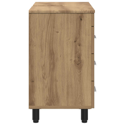 Mobiletto da bagno Rovere Artigianale 60 x 35 x 60 cm