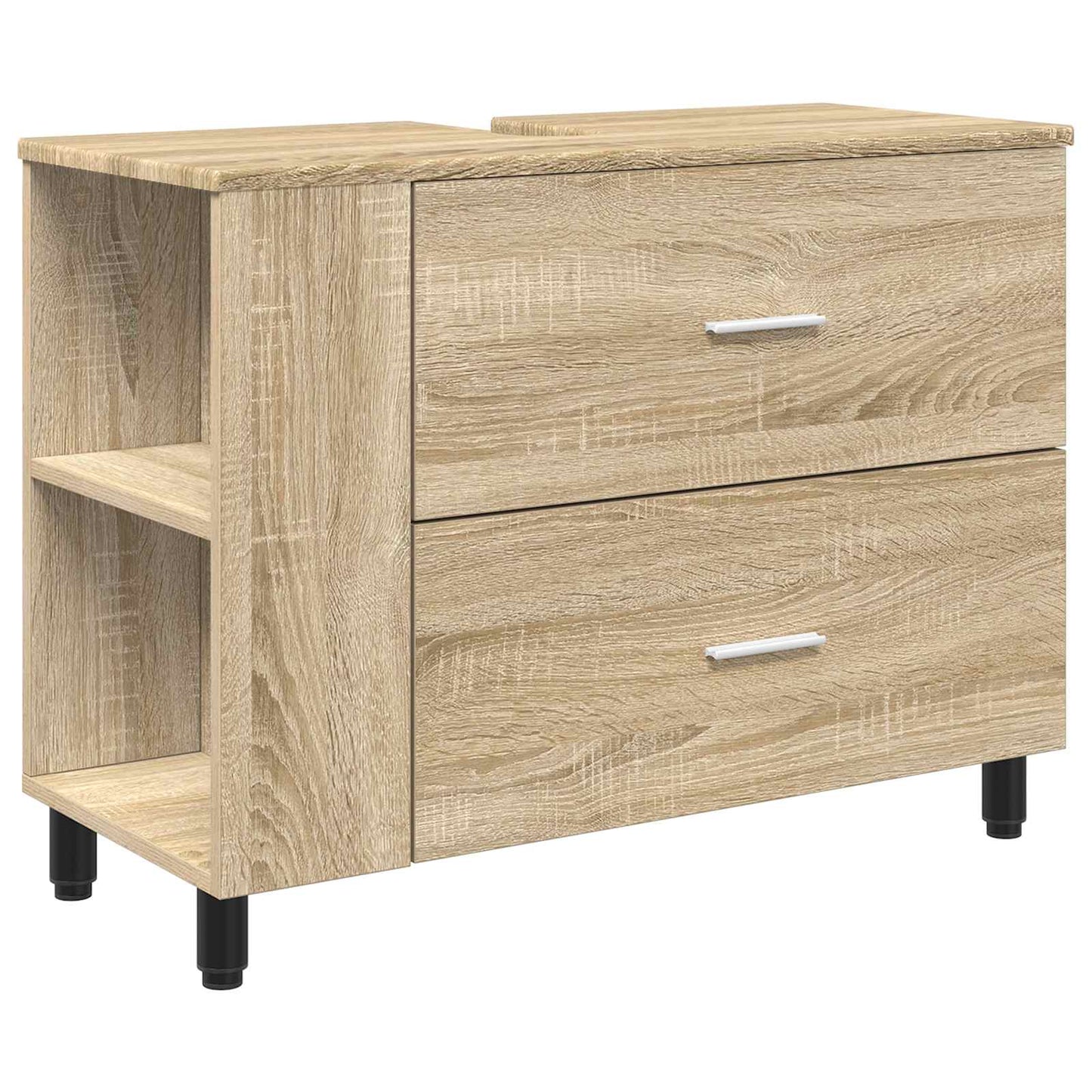 Mobiletto da bagno Rovere Sonoma 80 x 35 x 60 cm