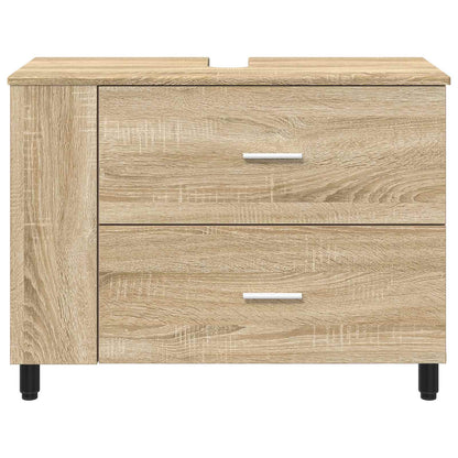 Mobiletto da bagno Rovere Sonoma 80 x 35 x 60 cm