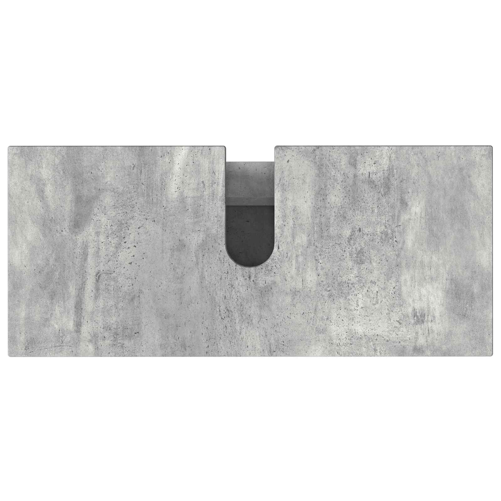 Mobiletto da bagno Grigio Cemento 80 x 35 x 60 cm | homemem39