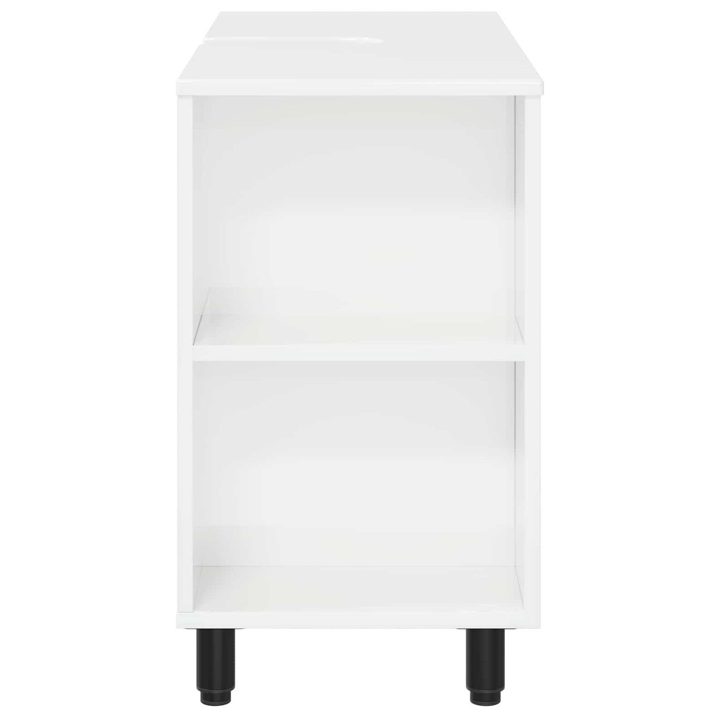 Mobiletto da bagno Bianco Lucido 80 x 35 x 60 cm | homemem39
