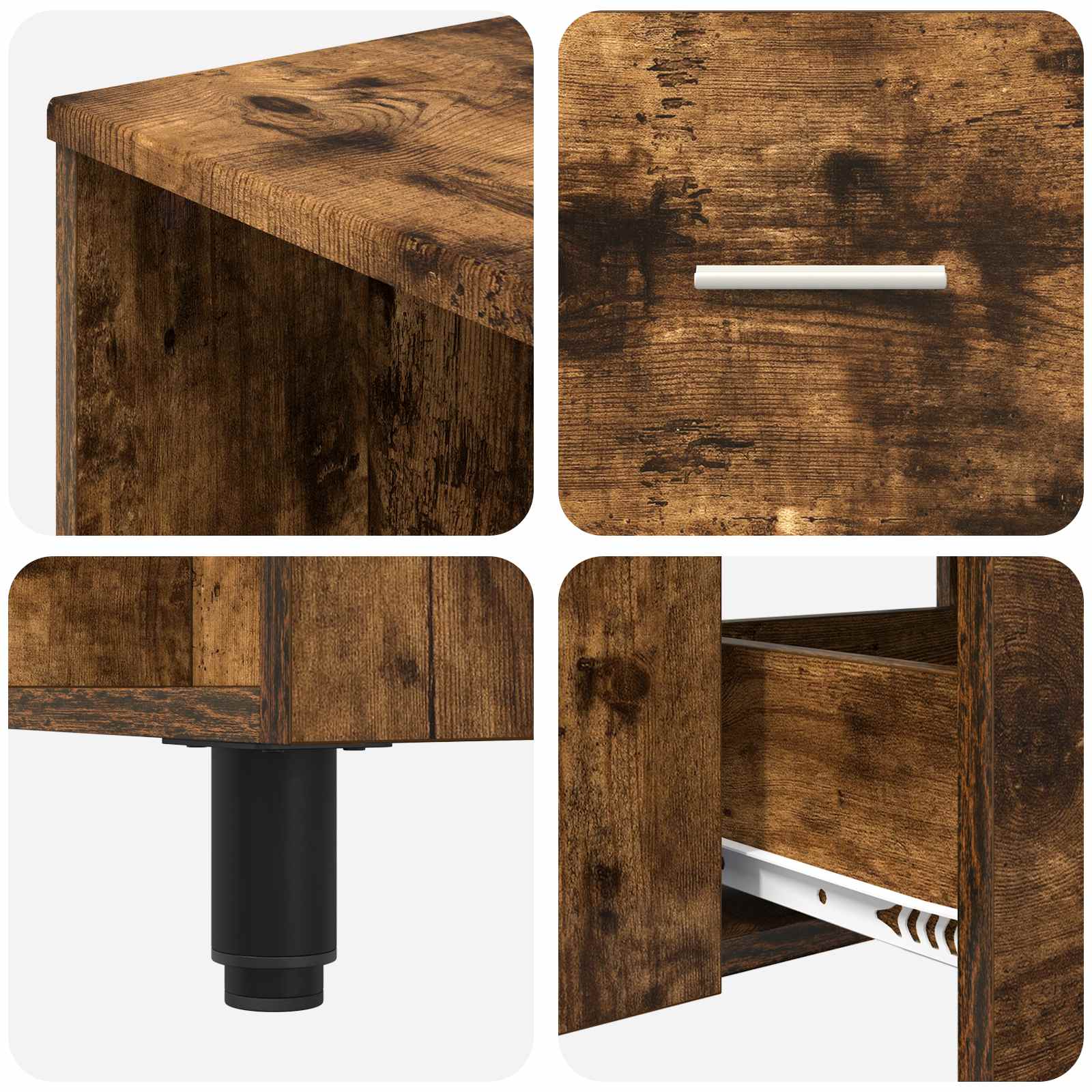 Mobiletto da bagno Rovere Fumo 80 x 35 x 60 cm | homemem39