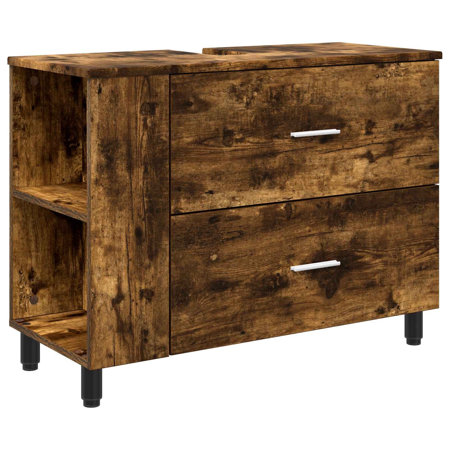 Mobiletto da bagno Rovere Fumo 80 x 35 x 60 cm | homemem39
