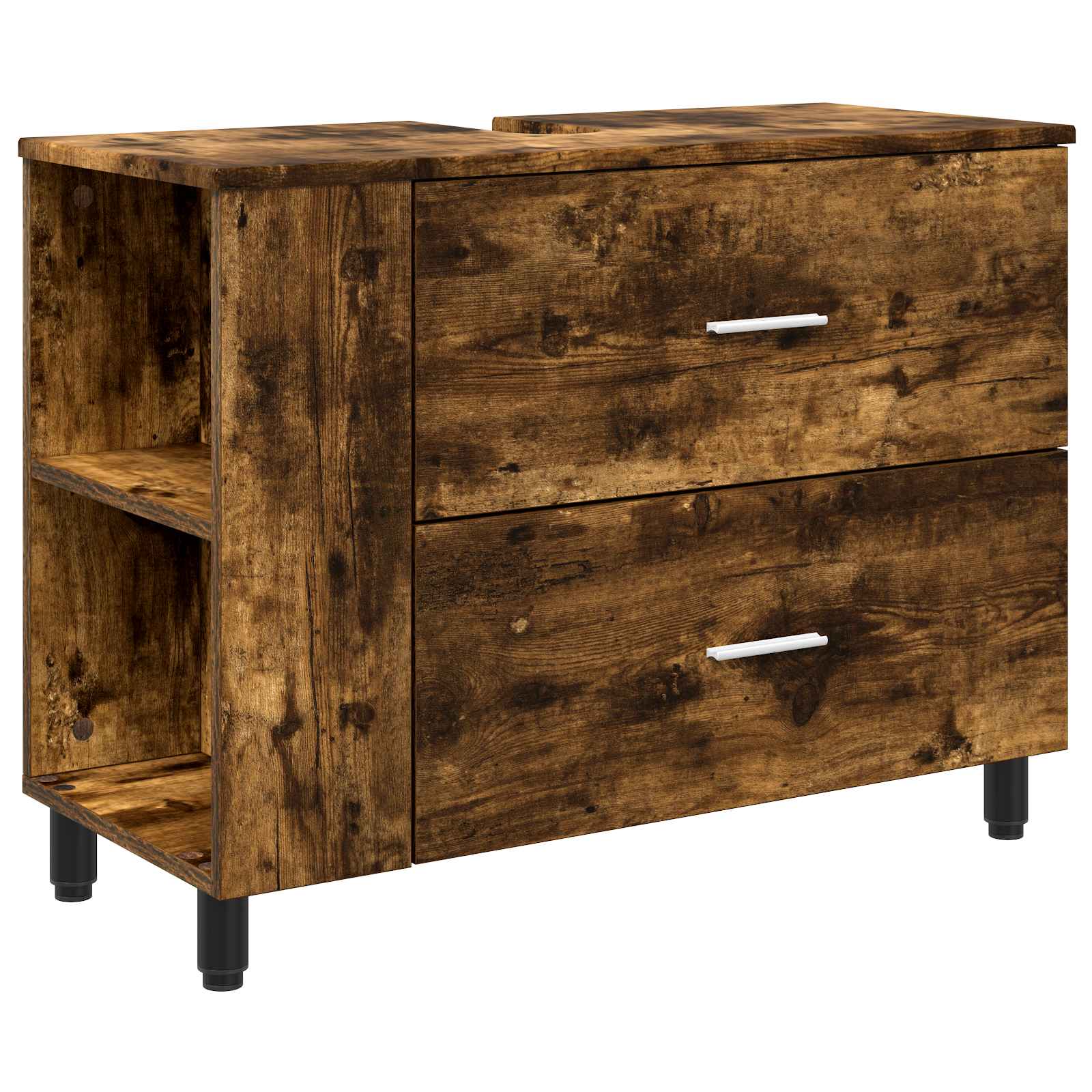 Mobiletto da bagno Rovere Fumo 80 x 35 x 60 cm | homemem39