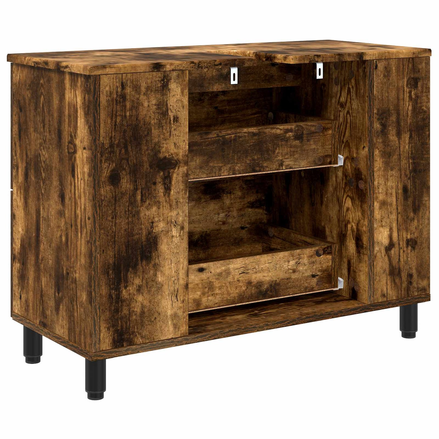 Mobiletto da bagno Rovere Fumo 80 x 35 x 60 cm | homemem39