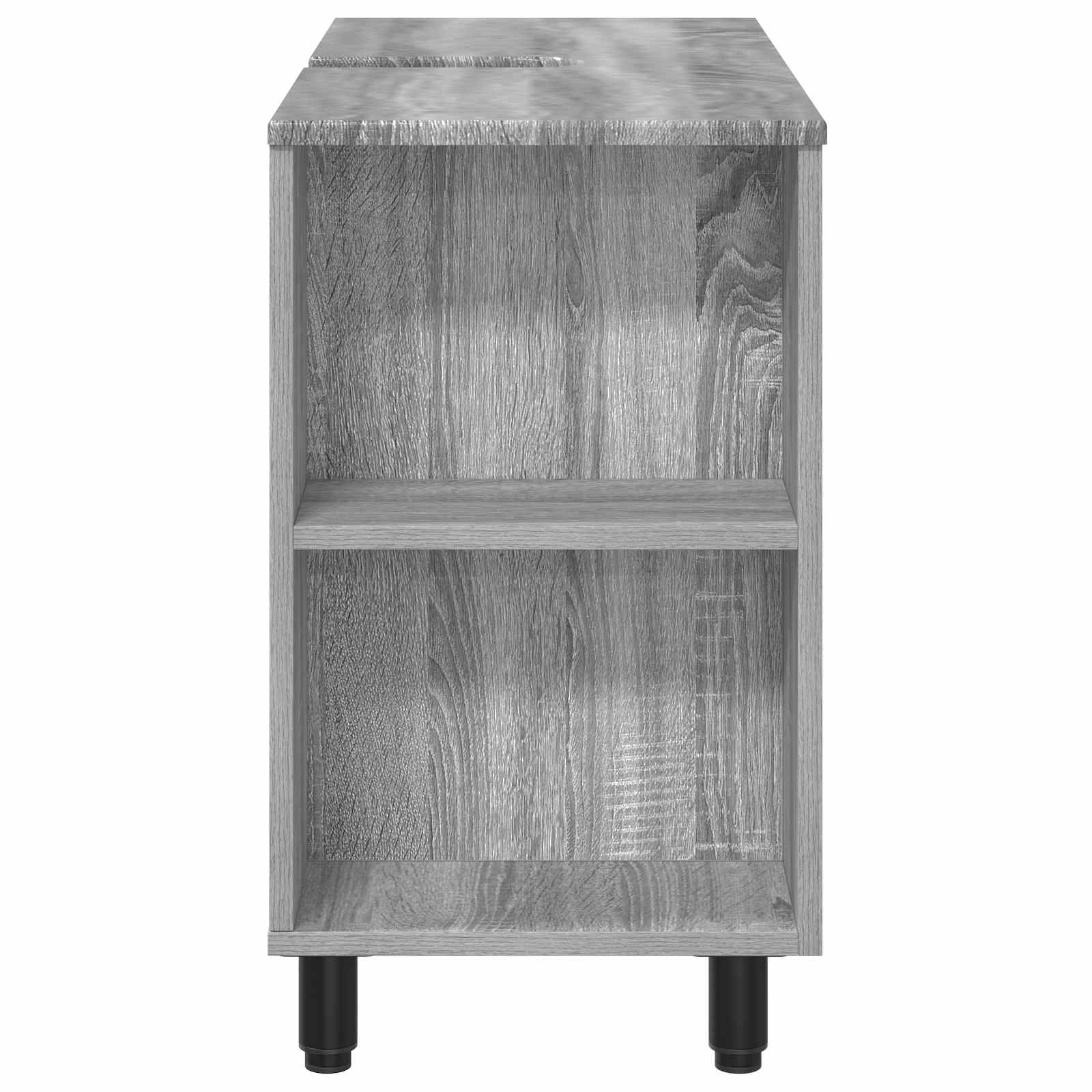 Mobiletto da bagno Sonoma grigio 80 x 35 x 60 cm | homemem39