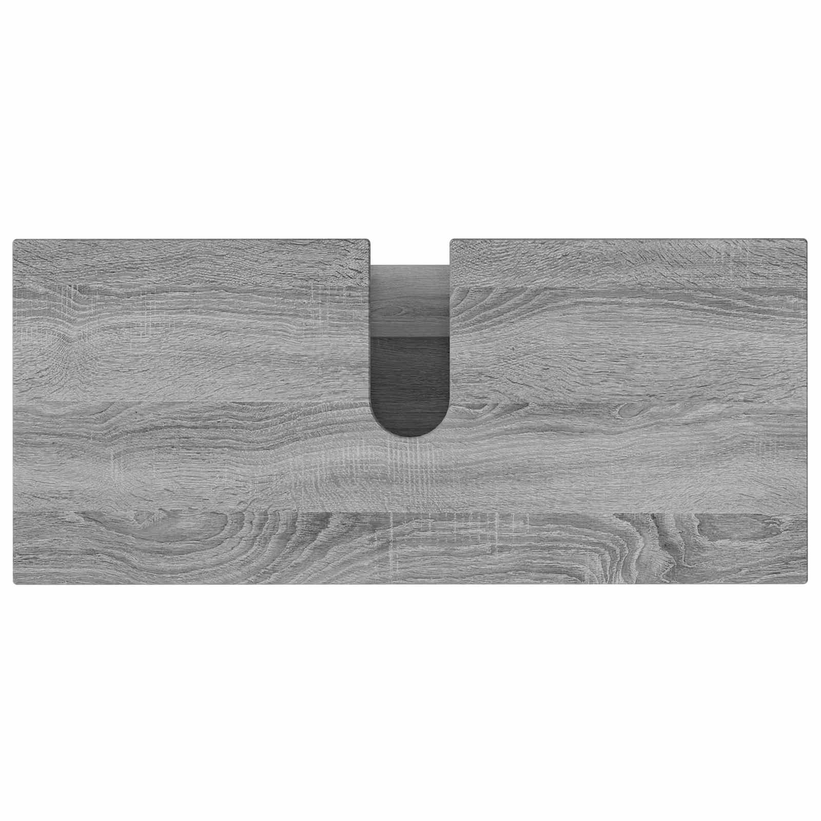 Mobiletto da bagno Sonoma grigio 80 x 35 x 60 cm | homemem39