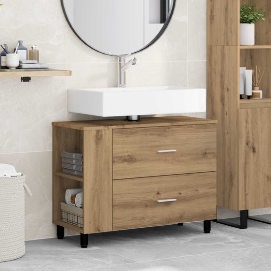 Mobiletto da bagno Rovere Artigianale 80 x 35 x 60 cm