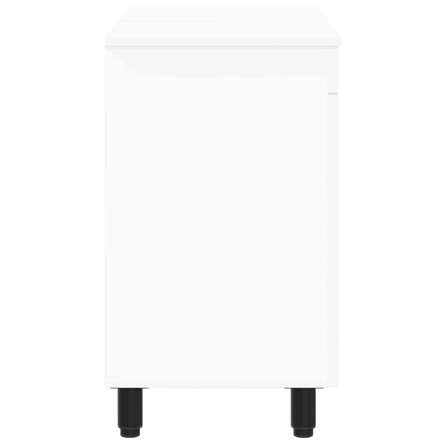 Mobiletto da bagno Bianco 60 x 35 x 60 cm Legno ingegnerizzato | homemem39