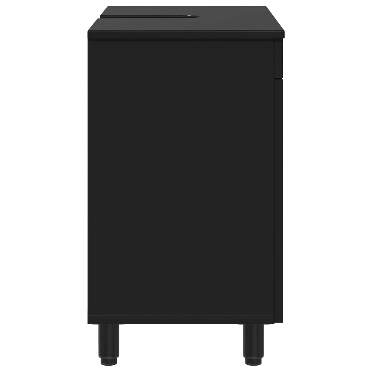Mobiletto da bagno Nero 60 x 35 x 60 cm Legno ingegnerizzato | homemem39