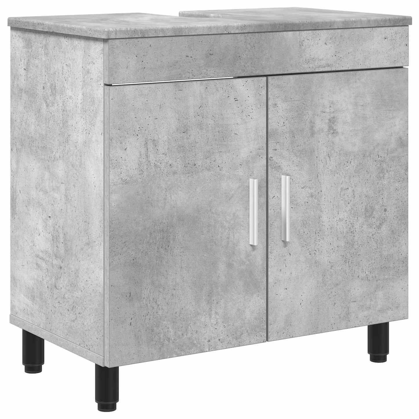 Mobiletto da bagno Grigio Cemento 60 x 35 x 60 cm