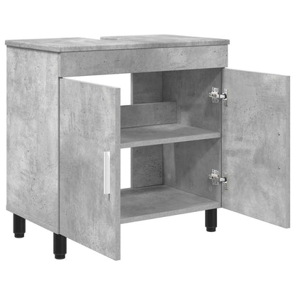 Mobiletto da bagno Grigio Cemento 60 x 35 x 60 cm