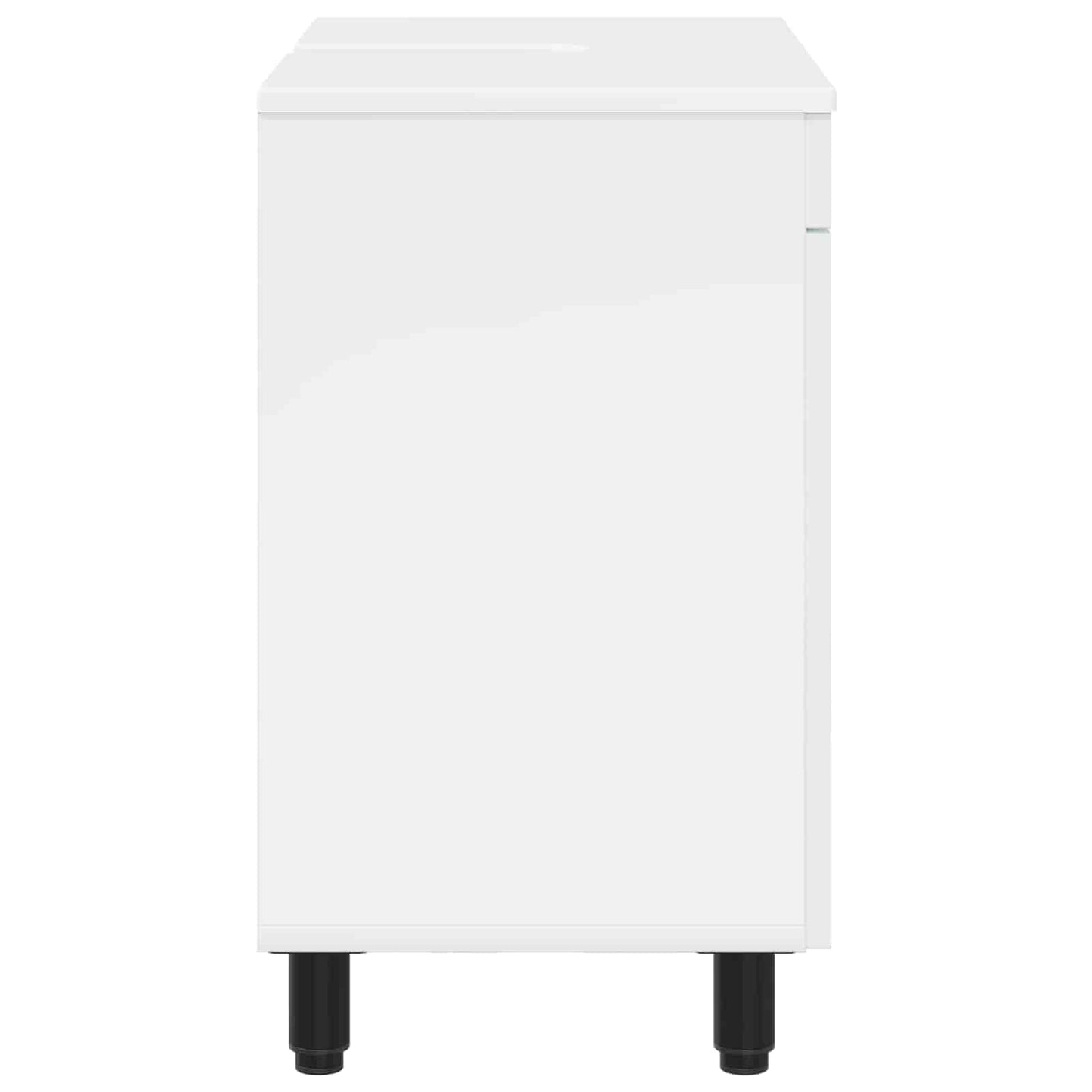 Mobiletto da bagno Bianco Lucido 60 x 35 x 60 cm | homemem39