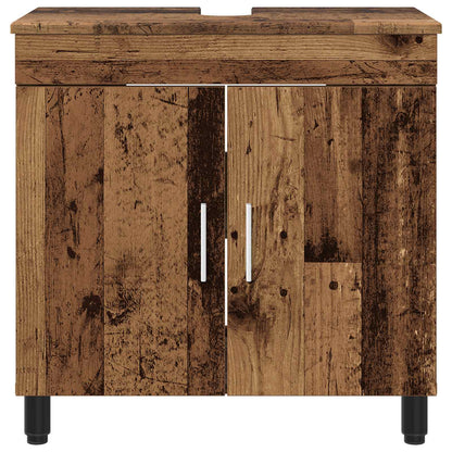 Mobiletto da bagno Legno antico 60 x 35 x 60 cm | homemem39