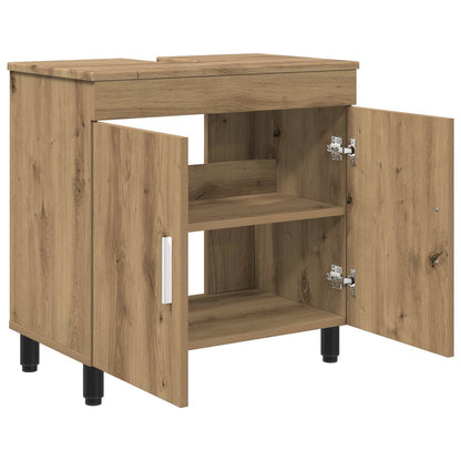 Mobiletto da bagno Rovere Artigianale 60 x 35 x 60 cm | homemem39