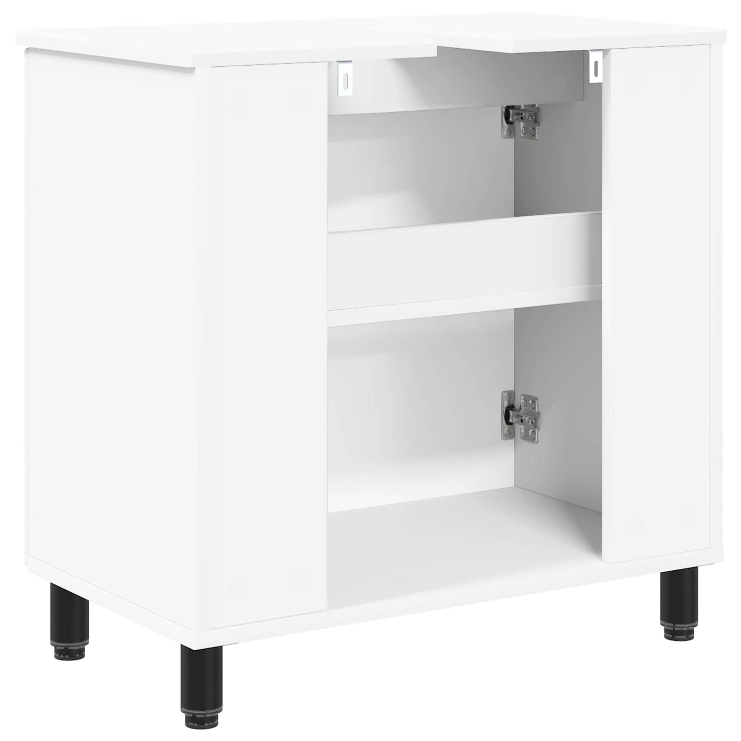Mobiletto da bagno Bianco 60 x 35 x 60 cm Legno ingegnerizzato | homemem39