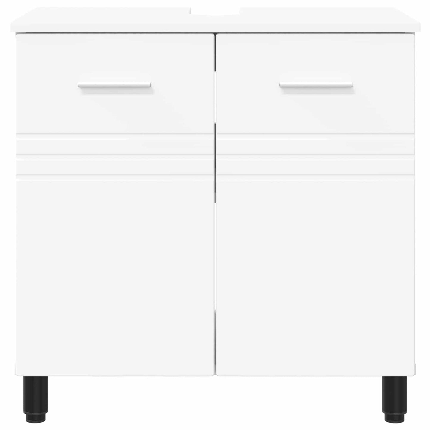 Mobiletto da bagno Bianco 60 x 35 x 60 cm Legno ingegnerizzato | homemem39