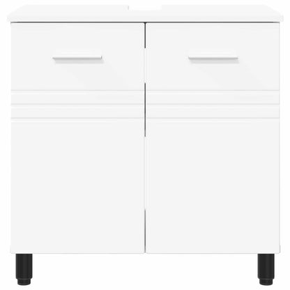 Mobiletto da bagno Bianco 60 x 35 x 60 cm Legno ingegnerizzato | homemem39