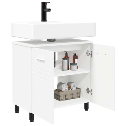 Mobiletto da bagno Bianco 60 x 35 x 60 cm Legno ingegnerizzato | homemem39