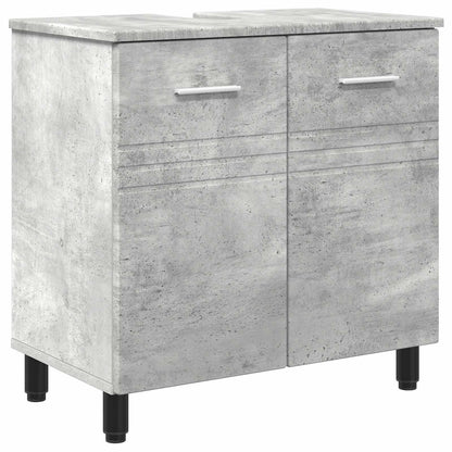 Mobiletto da bagno Grigio Cemento 60 x 35 x 60 cm