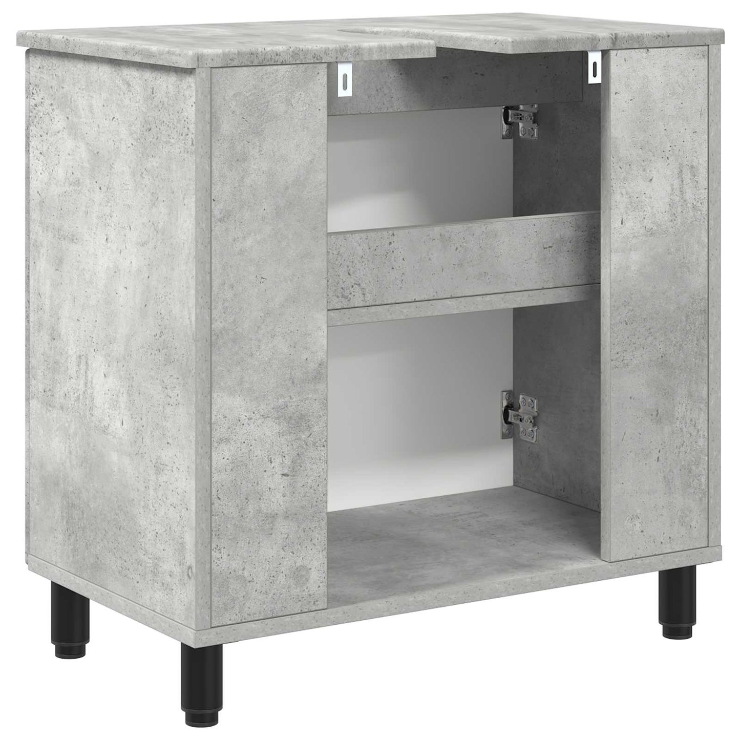 Mobiletto da bagno Grigio Cemento 60 x 35 x 60 cm | homemem39