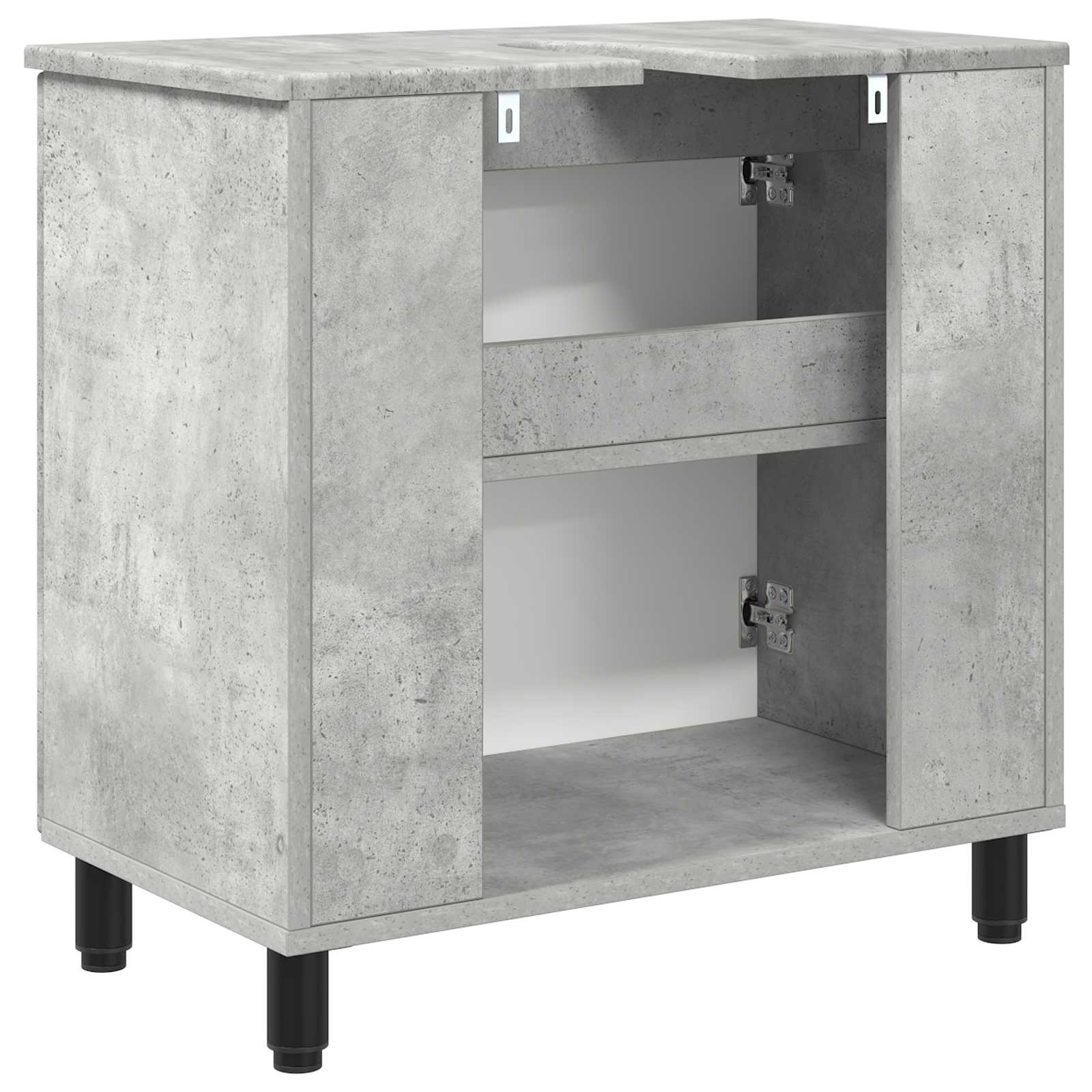 Mobiletto da bagno Grigio Cemento 60 x 35 x 60 cm | homemem39