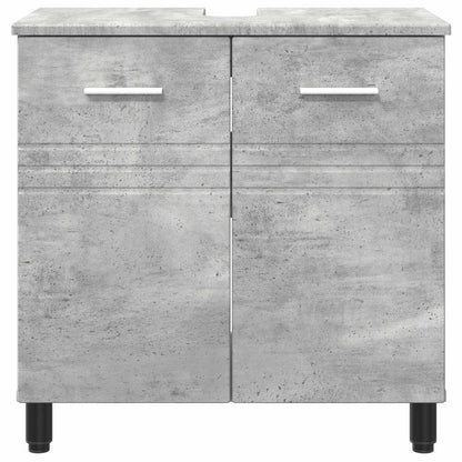 Mobiletto da bagno Grigio Cemento 60 x 35 x 60 cm | homemem39