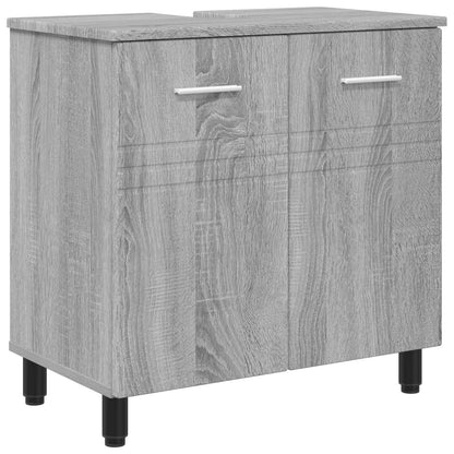 Mobiletto da bagno Sonoma grigio 60 x 35 x 60 cm | homemem39