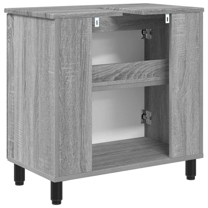 Mobiletto da bagno Sonoma grigio 60 x 35 x 60 cm | homemem39