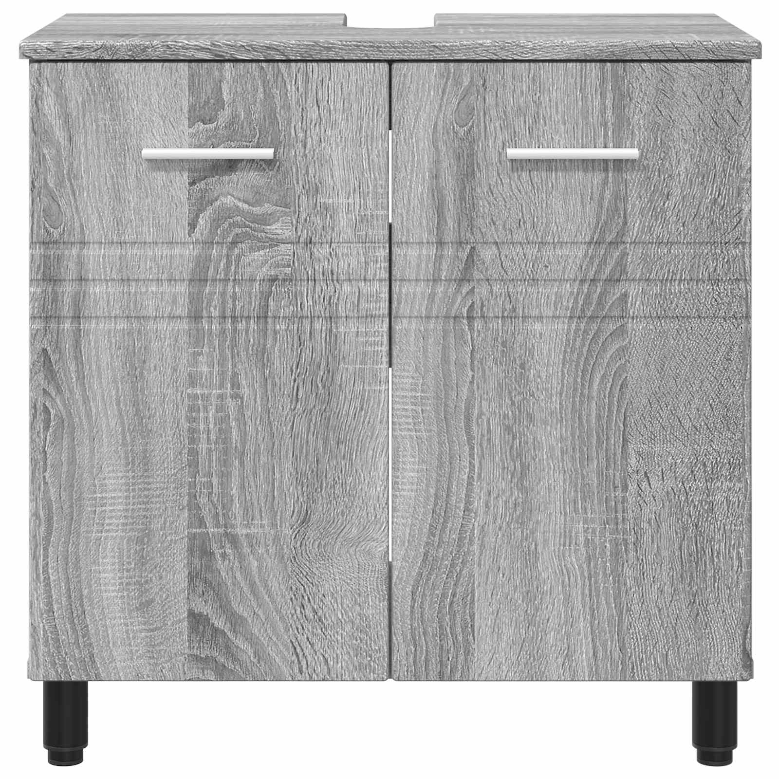 Mobiletto da bagno Sonoma grigio 60 x 35 x 60 cm | homemem39