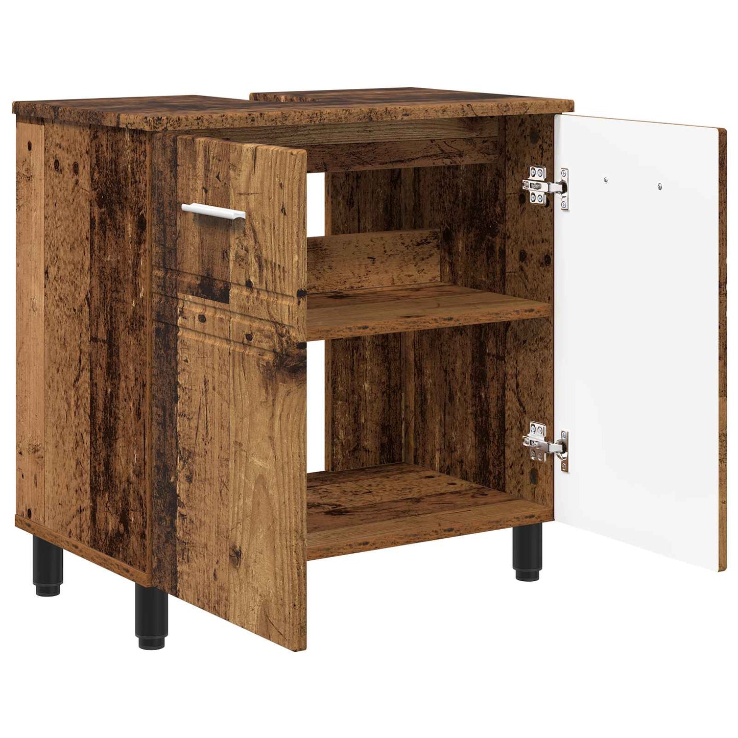 Mobiletto da bagno Legno antico 60 x 35 x 60 cm | homemem39
