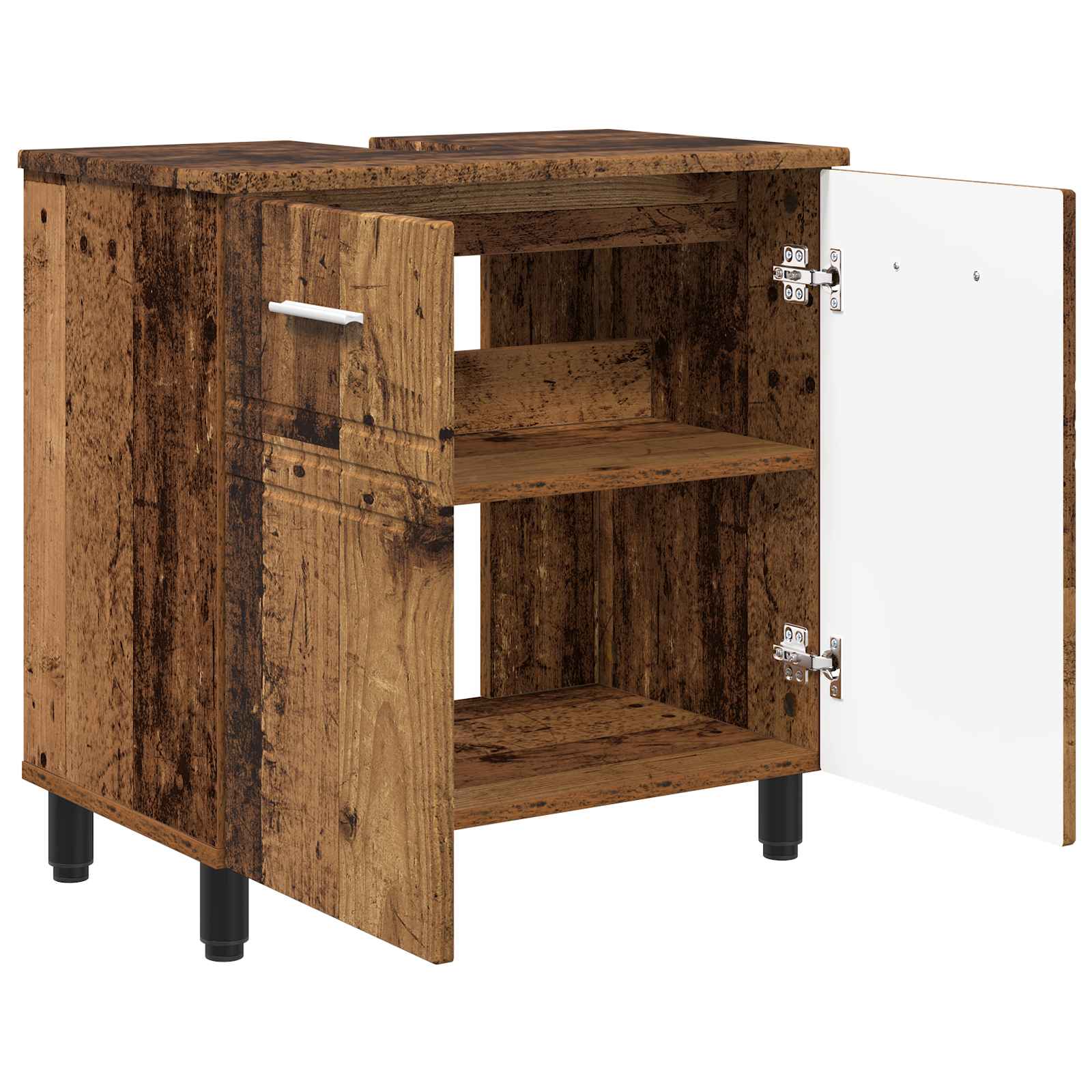 Mobiletto da bagno Legno antico 60 x 35 x 60 cm | homemem39