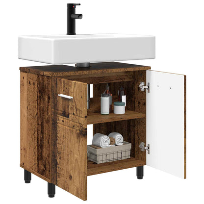 Mobiletto da bagno Legno antico 60 x 35 x 60 cm | homemem39
