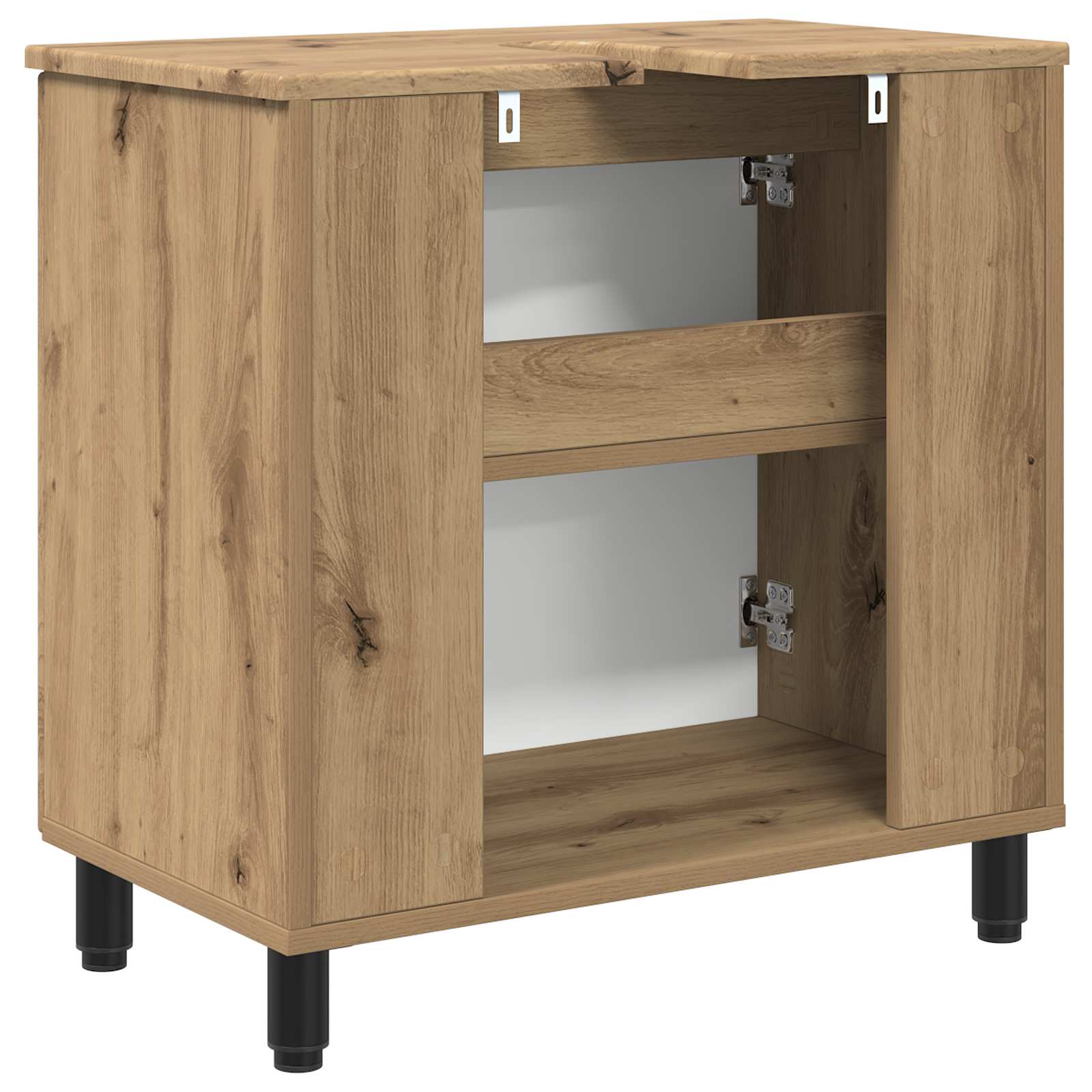 Mobiletto da bagno Rovere Artigianale 60 x 35 x 60 cm | homemem39