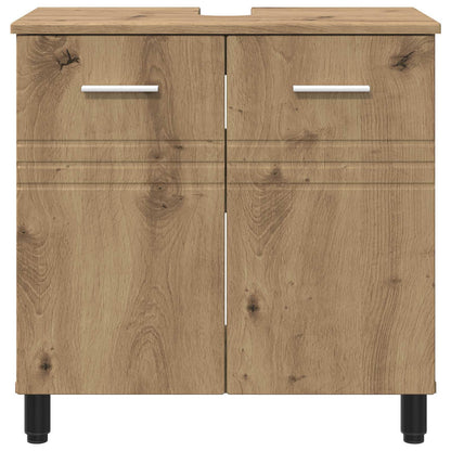 Mobiletto da bagno Rovere Artigianale 60 x 35 x 60 cm | homemem39