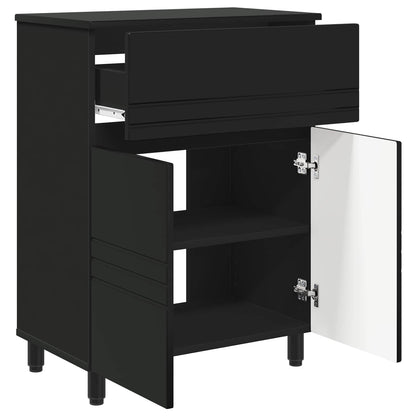 Mobiletto da bagno Nero 60 x 35 x 80 cm Legno ingegnerizzato | homemem39