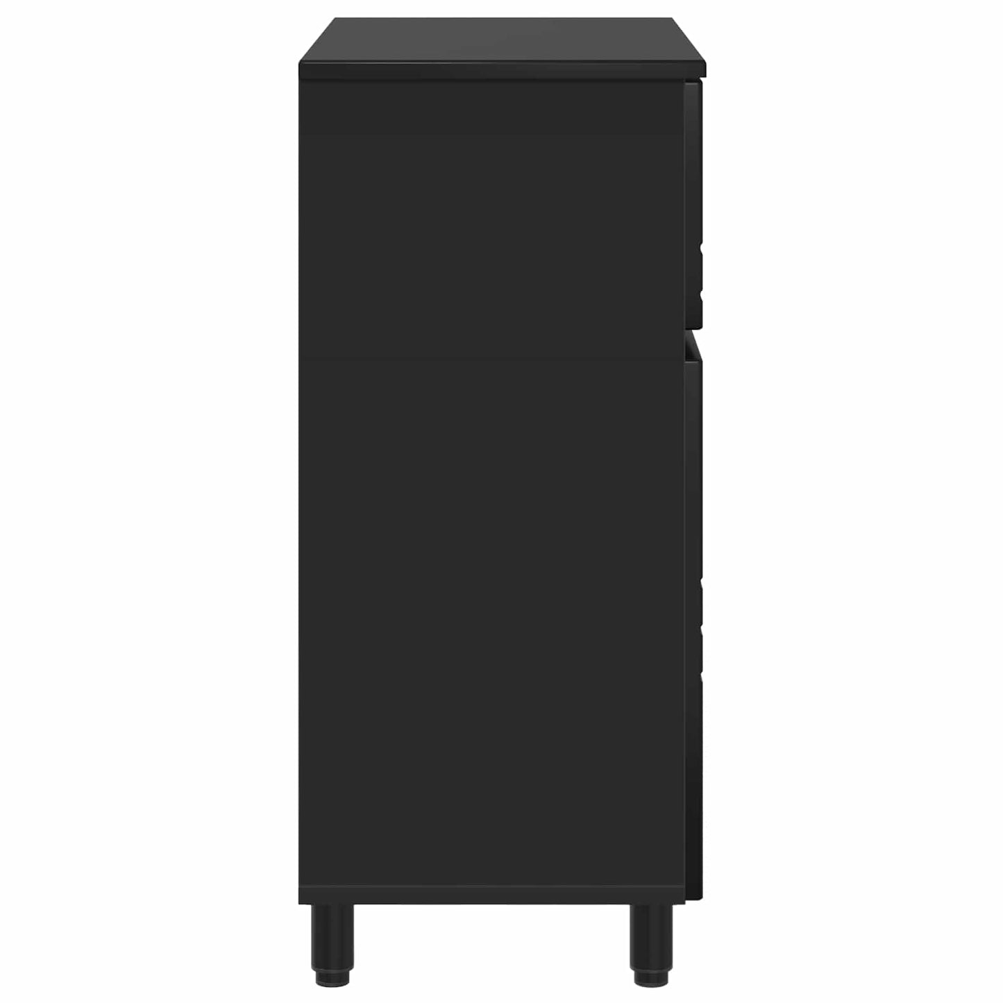 Mobiletto da bagno Nero 60 x 35 x 80 cm Legno ingegnerizzato | homemem39