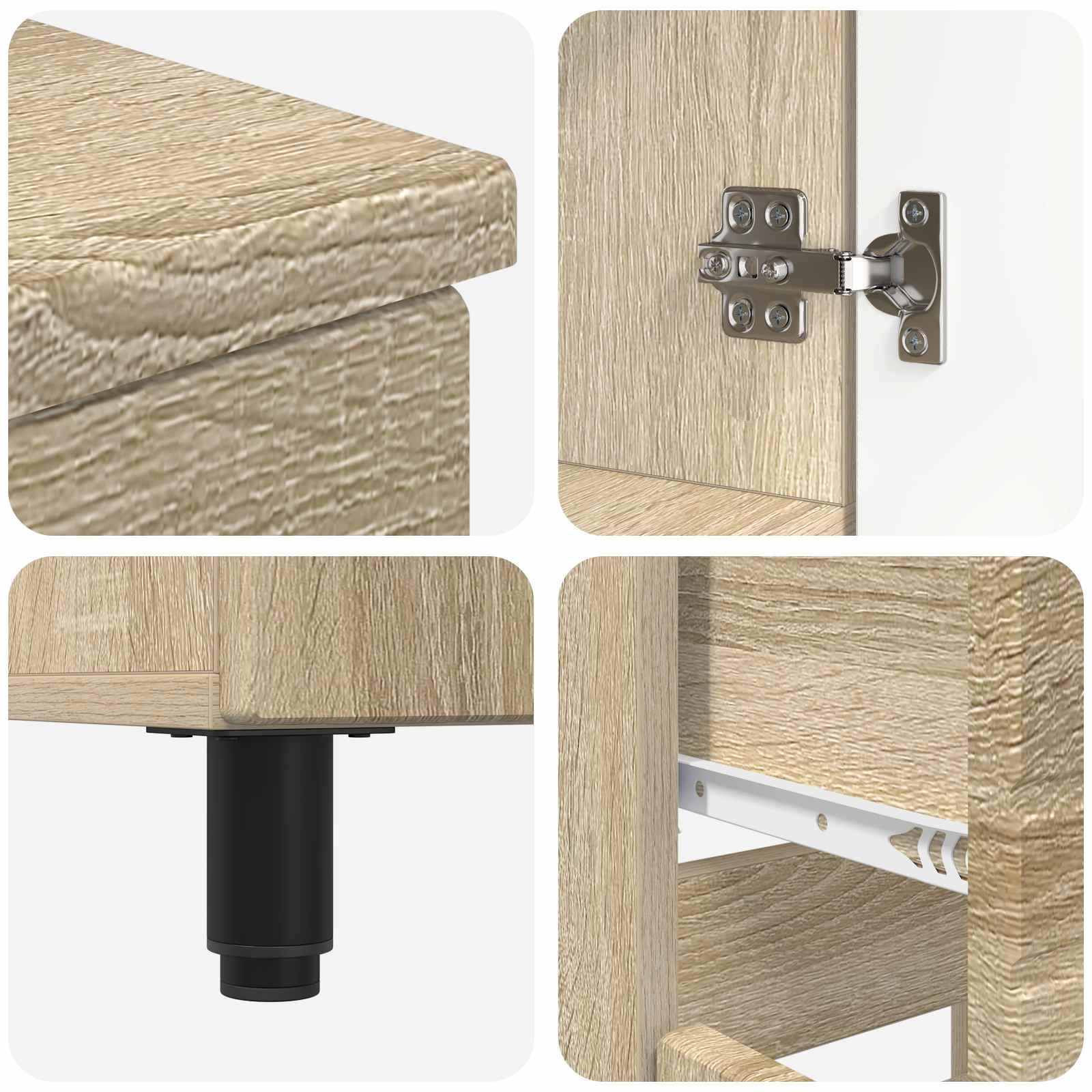 Mobiletto da bagno Rovere Sonoma 60 x 35 x 80 cm | homemem39