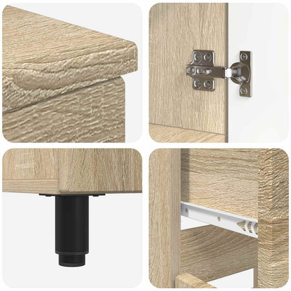 Mobiletto da bagno Rovere Sonoma 60 x 35 x 80 cm | homemem39