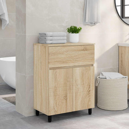 Mobiletto da bagno Rovere Sonoma 60 x 35 x 80 cm | homemem39