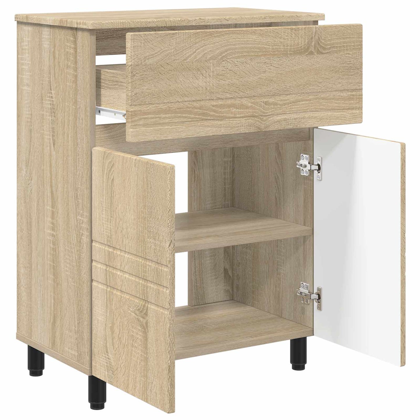 Mobiletto da bagno Rovere Sonoma 60 x 35 x 80 cm | homemem39