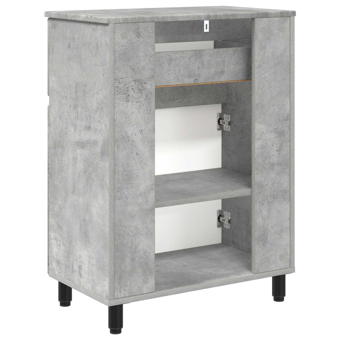 Mobiletto da bagno Grigio Cemento 60 x 35 x 80 cm | homemem39