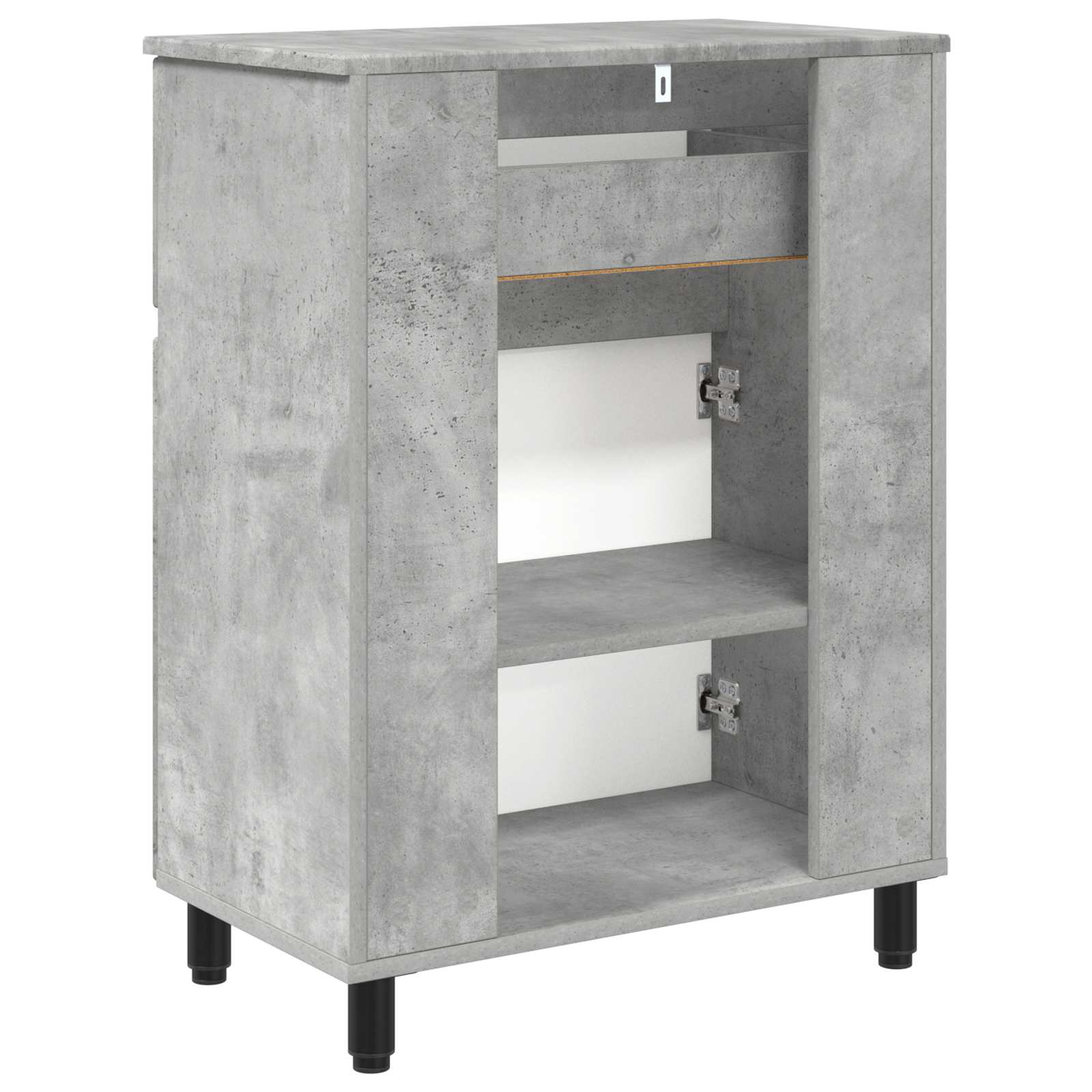 Mobiletto da bagno Grigio Cemento 60 x 35 x 80 cm | homemem39