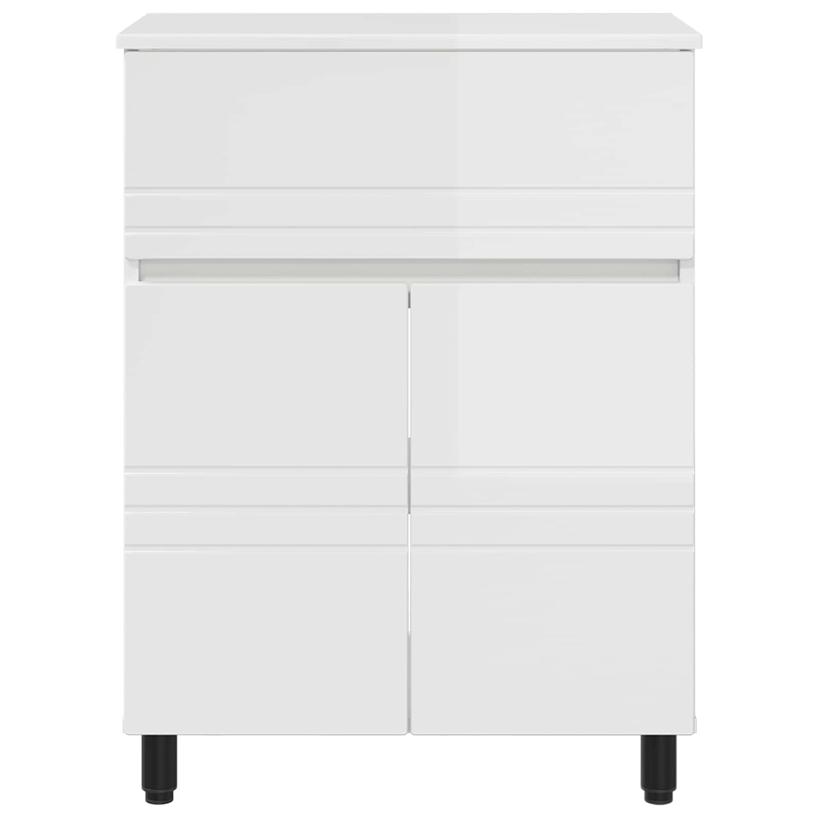 Mobiletto da bagno Bianco Lucido 60 x 35 x 80 cm | homemem39
