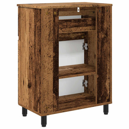 Mobiletto da bagno Legno antico 60 x 35 x 80 cm | homemem39