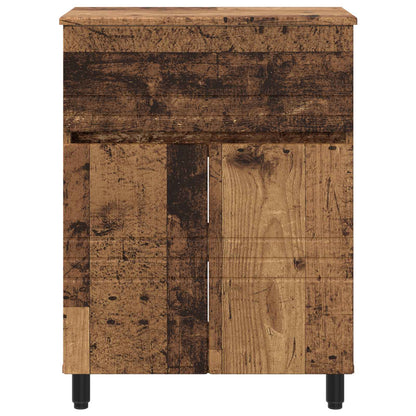 Mobiletto da bagno Legno antico 60 x 35 x 80 cm | homemem39