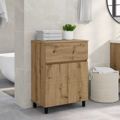 Mobiletto da bagno Rovere Artigianale 60 x 35 x 80 cm | homemem39