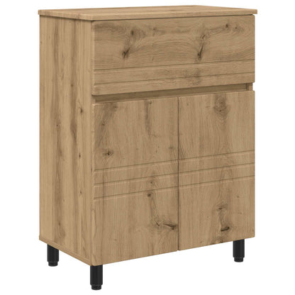 Mobiletto da bagno Rovere Artigianale 60 x 35 x 80 cm | homemem39